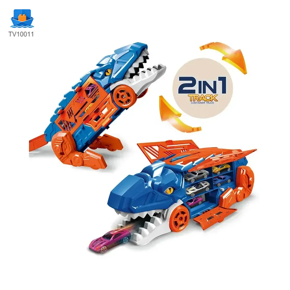 Dinosaur Alloy Catapult Toy with 6 Die-Cast Cars · TV10011 · product photo 1 of 6