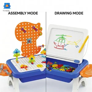 Educational Construction Table Toy & Magnetic Drawing Board · TV10035 · product photo 2 of 5