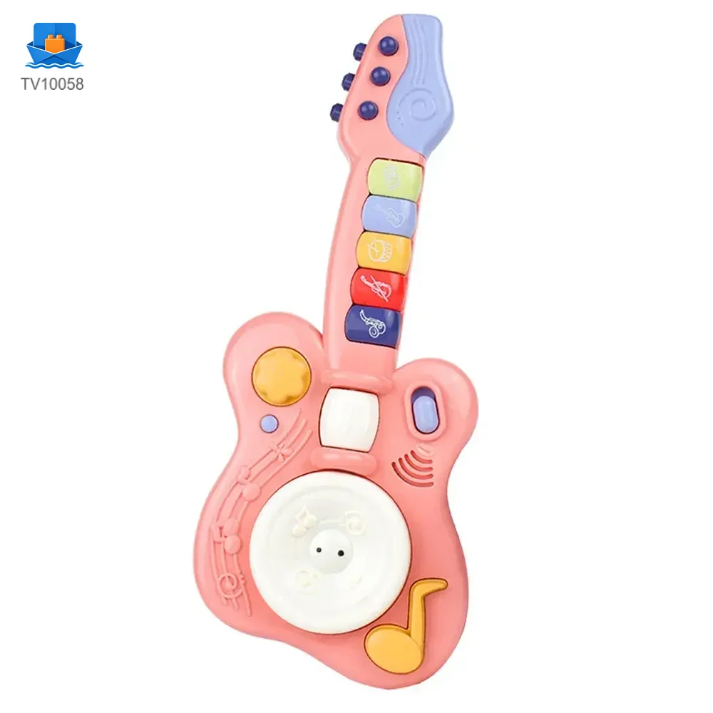 Kids’ Guitar Toys with LED Lights & Sound, Interactive Early Learning Supply · TV10058 · product photo 1 of 7
