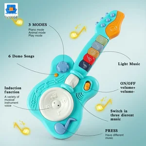 Kids’ Guitar Toys with LED Lights & Sound, Interactive Early Learning Supply · TV10058 · product photo 4 of 7