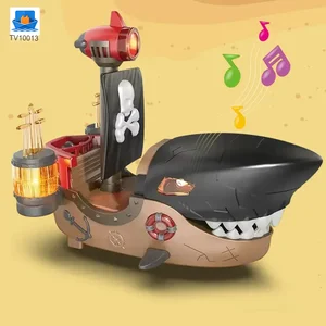 Gear Mecha Shark Pirate Ship Toy, Light and Music Full Functions, Battery-Operated Educational Kids Toys · TV10013 · product photo 3 of 8