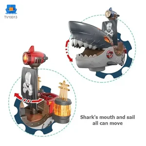 Gear Mecha Shark Pirate Ship Toy, Light and Music Full Functions, Battery-Operated Educational Kids Toys · TV10013 · product photo 6 of 8