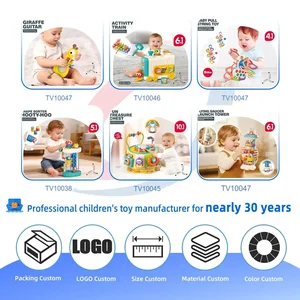 Montessori Busy Board Toys, Spinning, Sliding & Fine Motor Skill Activities Learning Toy · TV10047 · product photo 4 of 5