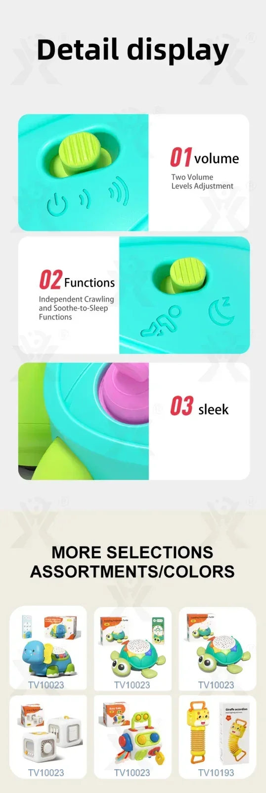 Crawling Turtle, Silicone Design · TV10023 · detail image 5 of 6