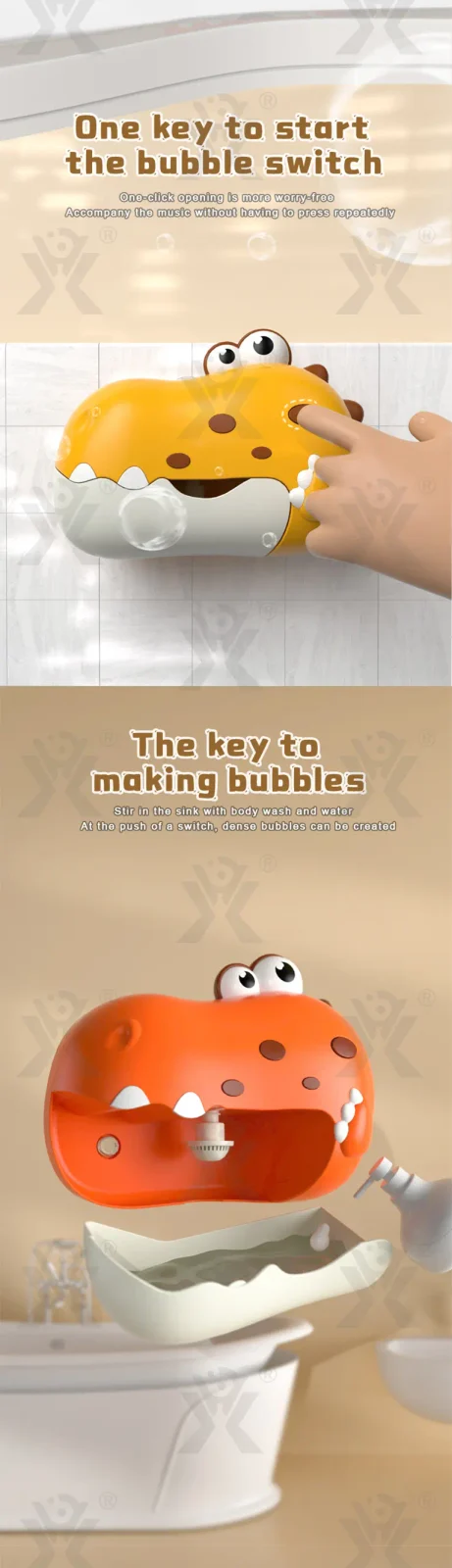 Dinosaur Bath Bubble Machine · TV10006 · detail image 2 of 7
