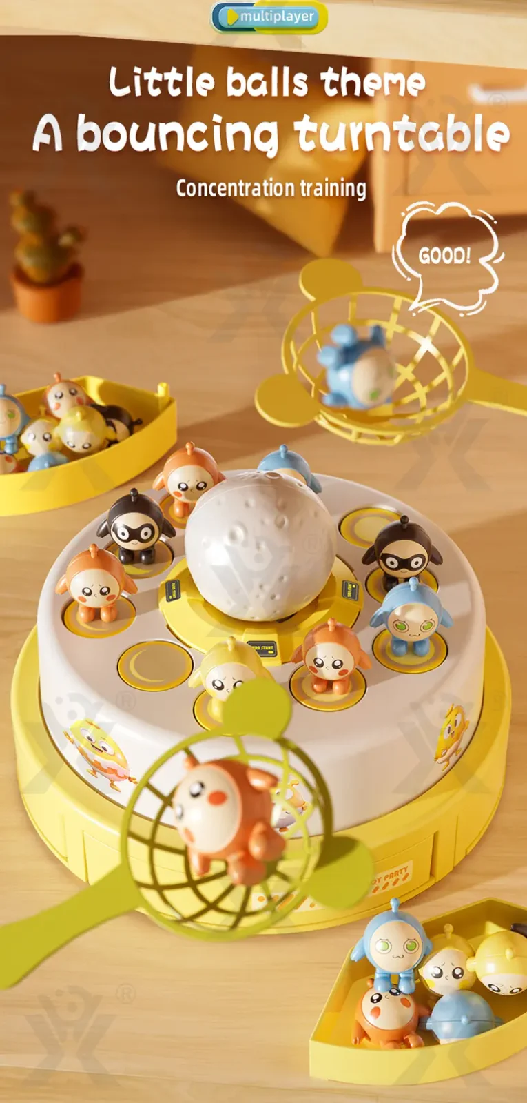 Bouncing and Catching Game Toy, Egg Party Theme · TV10005 · detail image 3 of 9
