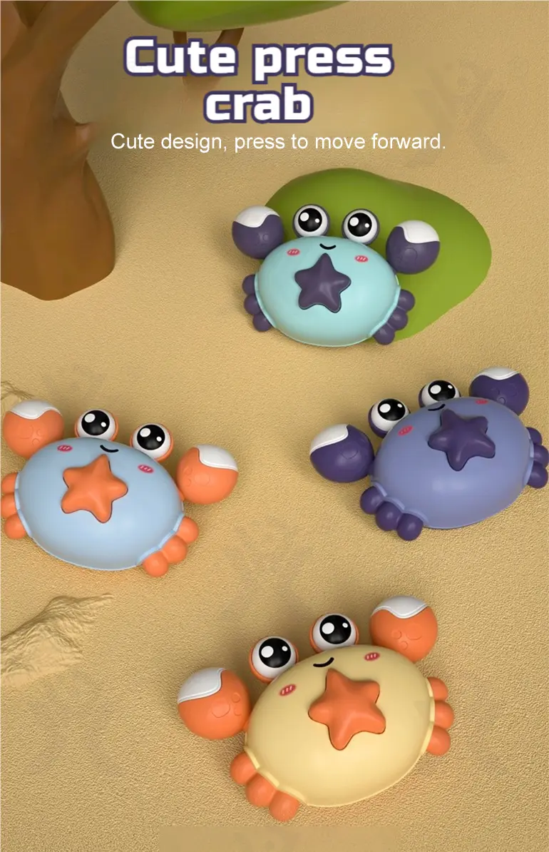 Press Activated Crab, LED Lights · TV10022 · detail image 1 of 7