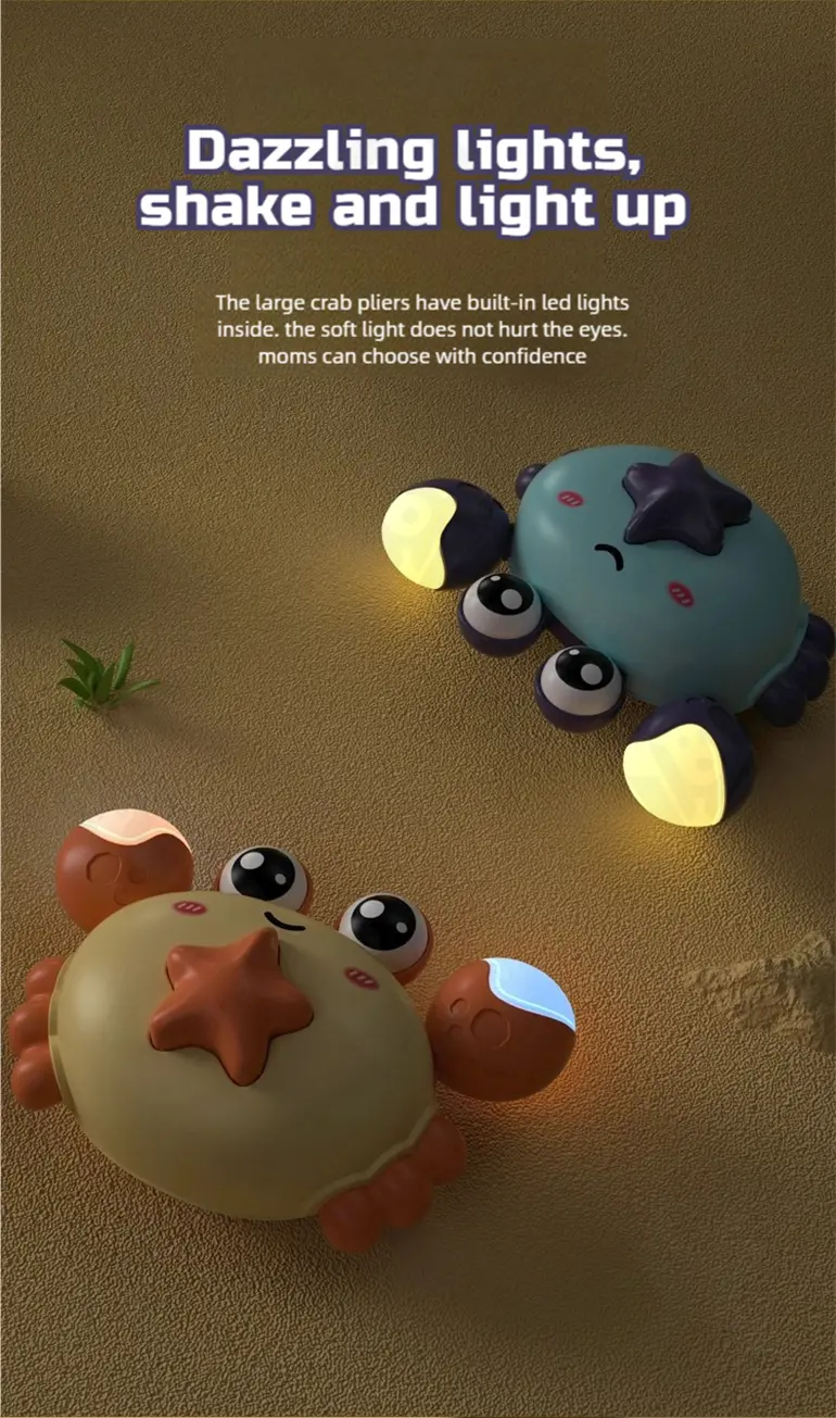 Press Activated Crab, LED Lights · TV10022 · detail image 4 of 7
